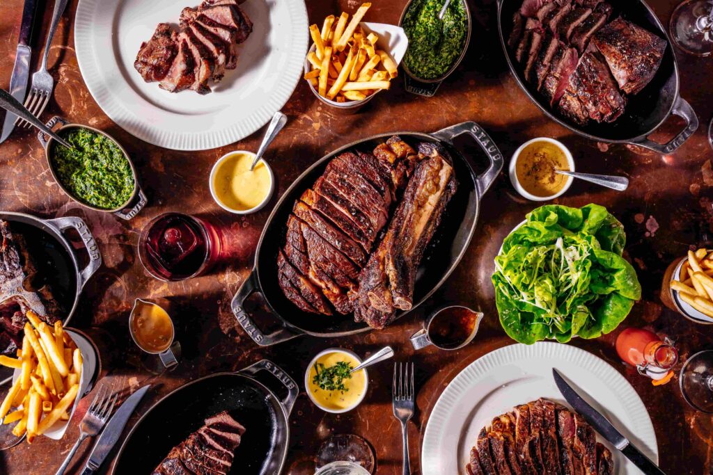 Father's Day at Hawksmoor Dublin 1 Sharing steaks with sides